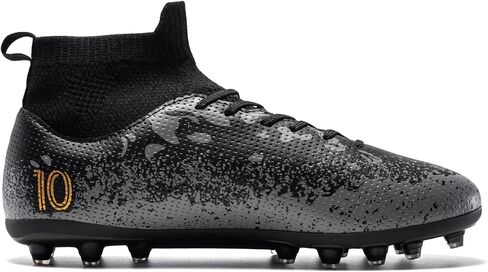 Unisex-Child Soccer Cleats High-top Youth Football Training Shoes in Kuwait