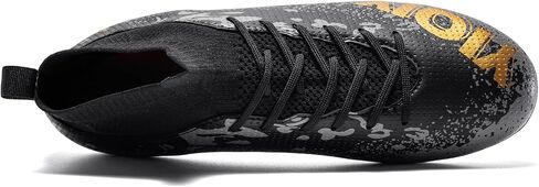 Unisex-Child Soccer Cleats High-top Youth Football Training Shoes in Kuwait