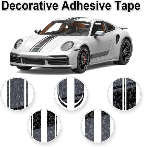 Lypumso Gloss Forged Carbon Fiber Tape for Chrome Delete Door Sill Protector Window Trim Blackout Vinyl Wrap, Car Auto Vehicle DIY Detailing Protection Film with Tool Kit (Purple, 2inch x 30ft) in Kuwait