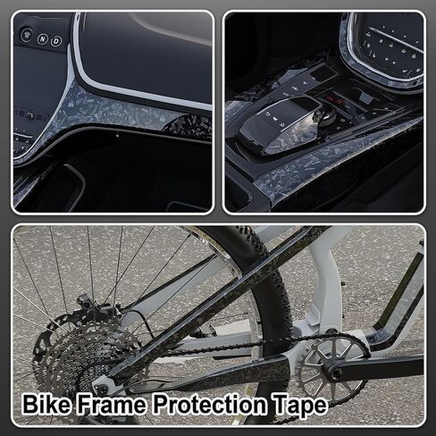 Lypumso Gloss Forged Carbon Fiber Tape for Chrome Delete Door Sill Protector Window Trim Blackout Vinyl Wrap, Car Auto Vehicle DIY Detailing Protection Film with Tool Kit (Purple, 2inch x 30ft) in Kuwait