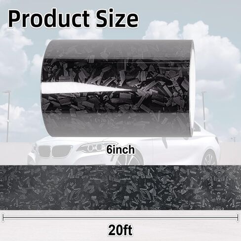 Lypumso Gloss Forged Carbon Fiber Tape for Chrome Delete Door Sill Protector Window Trim Blackout Vinyl Wrap, Car Auto Vehicle DIY Detailing Protection Film with Tool Kit (Purple, 2inch x 30ft) in Kuwait