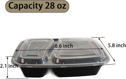 60 حزمة 28 أوقية ， حاويات إعداد وجبة 2-مكونات ، صندوق بنتو يمكن التخلص منه ، وحاوية تخزين الطعام الكثيفة الضخمة ، والبلاستيك تأخذ الحاويات القابلة للتكديس ، والميكروويف ، والتجميد. in Kuwait