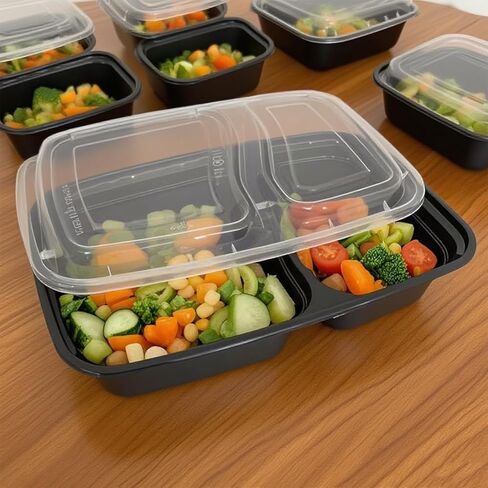 60 حزمة 28 أوقية ， حاويات إعداد وجبة 2-مكونات ، صندوق بنتو يمكن التخلص منه ، وحاوية تخزين الطعام الكثيفة الضخمة ، والبلاستيك تأخذ الحاويات القابلة للتكديس ، والميكروويف ، والتجميد. in Kuwait