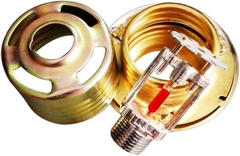 1pcs Brass Concealed Fire Sprinkler Head DN15 Pendent Fire Sprinkler Fire Extinguishing System Protection 68°C 93°C(68) in Saudi Arabia