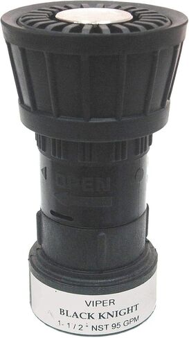Viper Fire Hose Nozzle, 1-1/2 In, Black - BK2510 in Saudi Arabia