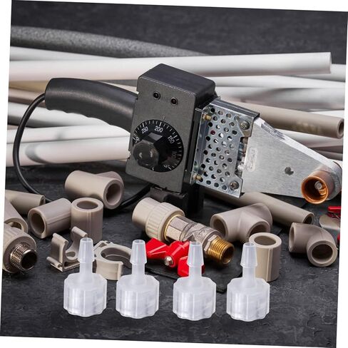 Valiclud 8pcs Luer Lock Hose Adapter Kit PP موصلات مضمّنة مع مقرنات كيميائية ومقاومة لتصميم الخطاف المقلوب للاستخدام الصناعي والحرف اليدوية in Kuwait