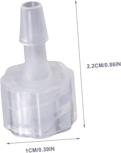 Valiclud 8pcs Luer Lock Hose Adapter Kit PP موصلات مضمّنة مع مقرنات كيميائية ومقاومة لتصميم الخطاف المقلوب للاستخدام الصناعي والحرف اليدوية in Kuwait