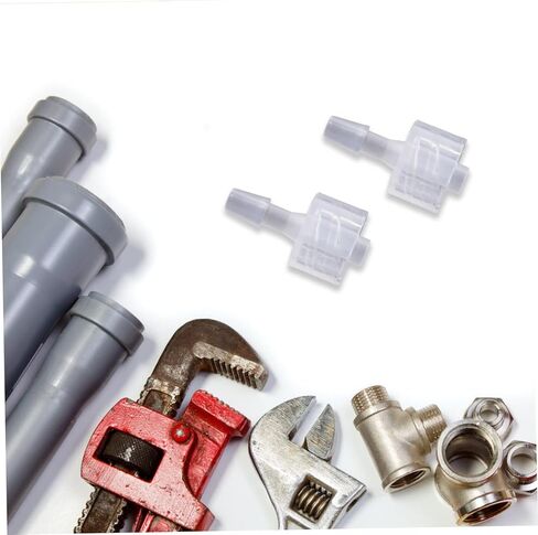 Valiclud 8pcs Luer Lock Hose Adapter Kit PP موصلات مضمّنة مع مقرنات كيميائية ومقاومة لتصميم الخطاف المقلوب للاستخدام الصناعي والحرف اليدوية in Kuwait