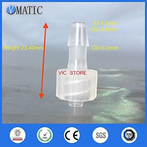 100Pcs 3/16 Inch Barb Male Luer Tapered Fitting (Polyprop) Luer Lock Tapered Connector Syringe Fitting Adapter in Saudi Arabia