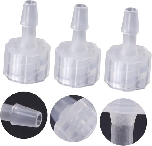 8pcs Luer Lock Hose Adapter Pp Pplit Plastic Moncors with Internal Spiral Thread Resive Acplers مقاومة كيميائية للأنابيب المختبرية والأحياء السمكية in Saudi Arabia