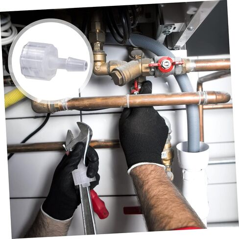 8pcs Luer Lock Hose Adapter Pp Pplit Plastic Moncors with Internal Spiral Thread Resive Acplers مقاومة كيميائية للأنابيب المختبرية والأحياء السمكية in Saudi Arabia