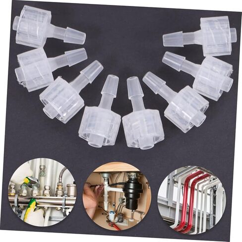 8pcs Luer Lock Hose Adapter Pp Pplit Plastic Moncors with Internal Spiral Thread Resive Acplers مقاومة كيميائية للأنابيب المختبرية والأحياء السمكية in Saudi Arabia