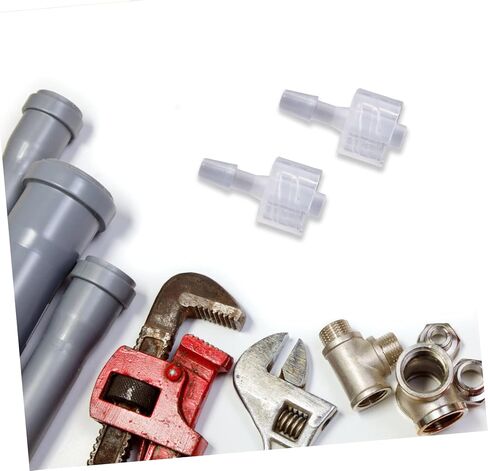 8pcs Luer Lock Hose Adapter Pp Pplit Plastic Moncors with Internal Spiral Thread Resive Acplers مقاومة كيميائية للأنابيب المختبرية والأحياء السمكية in Saudi Arabia