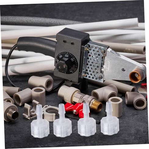 8pcs Luer Lock Hose Adapter Pp Pplit Plastic Moncors with Internal Spiral Thread Resive Acplers مقاومة كيميائية للأنابيب المختبرية والأحياء السمكية in Saudi Arabia