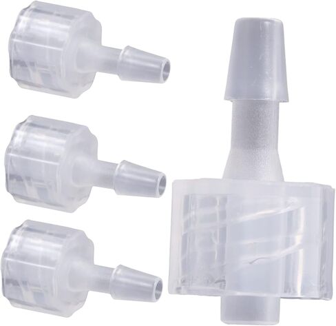 8pcs Luer Lock Hose Coupling Adapter PP Plastic Pipe Connectors with Inverted Hook Design Chemical Resistant Lightweight and Portable for Industrial and Craft Use in Saudi Arabia