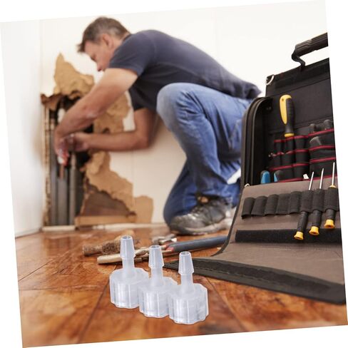 8pcs Luer Lock Hose Coupling Adapter PP Plastic Pipe Connectors with Inverted Hook Design Chemical Resistant Lightweight and Portable for Industrial and Craft Use in Saudi Arabia