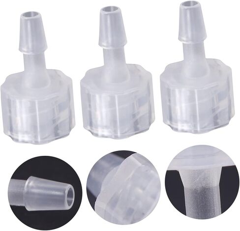 8pcs Luer Lock Hose Coupling Adapter PP Plastic Pipe Connectors with Inverted Hook Design Chemical Resistant Lightweight and Portable for Industrial and Craft Use in Saudi Arabia