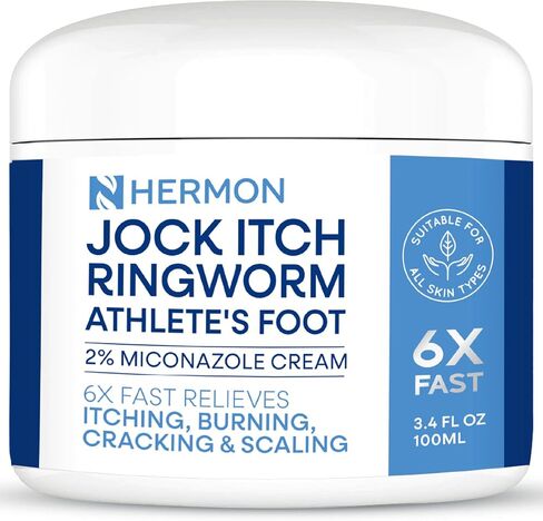 Jock Itch Antifungal Cream, Ringworm Treatment for Humans, Psoriasis Scalp Treatment, Ringworm Cream for Humans, Foot & Body Balm, Provides Soothing Relief-2 Pack in Saudi Arabia