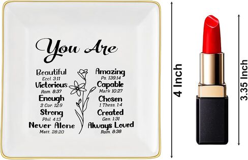 Gifts for Mom from Daughter Ceramic Jewelry Dish Ring Trinket Tray - Remember I Love You Mom, Best Mother's Day Gifts for Mom, Unique Mother Gifts for Birthday, Valentine's Day, Christmas in Kuwait
