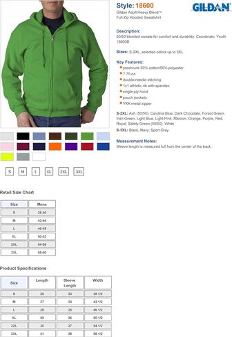 Gildan Women's Full Zip Hooded Sweatshirt in Kuwait