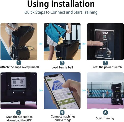 PT-SMart Machine BADEL BALL مع APP SMART CONTROL | قاذفة السيارات الذكية مع 20 نقطة الهبوط و 12 وضعا | التدريب المهني مع التحكم متعدد الزوايا ومتغير السرعة in Saudi Arabia