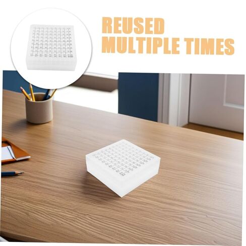 GLEAVI 2pcs Plastic Freezer Storage Box with Lid for 1.8ml 2ml 5ml 10ml Test Tubes 100-Slot Vial Case Microcentrifuge Tube Rack Holder for Laboratory and Home Use in Saudi Arabia
