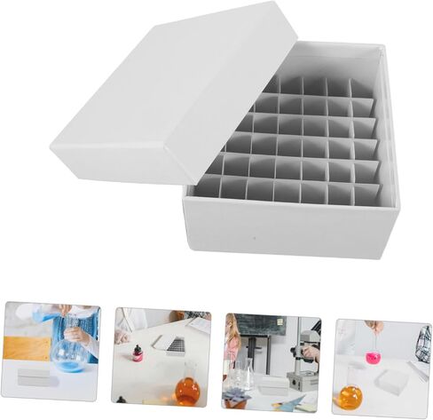 LIFKOME 49Grid Microcentrifuge Tube Freezer Box Cryogenic Storage Organizer for with for Laboratory Use in Saudi Arabia