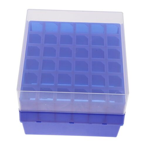 صندوق التخزين المبرد البلاستيكي المبرمج مع أنابيب microcentrifuge ذات درجات حرارة منخفضة حامل قارورة مختبر لإدارة العينة وتجميد التخزين in Kuwait