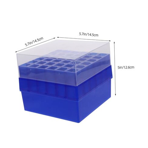 صندوق التخزين المبرد البلاستيكي المبرمج مع أنابيب microcentrifuge ذات درجات حرارة منخفضة حامل قارورة مختبر لإدارة العينة وتجميد التخزين in Kuwait