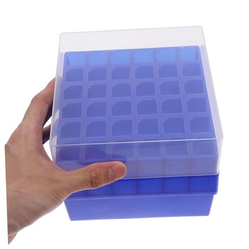 صندوق التخزين المبرد البلاستيكي المبرمج مع أنابيب microcentrifuge ذات درجات حرارة منخفضة حامل قارورة مختبر لإدارة العينة وتجميد التخزين in Kuwait