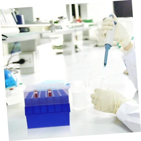 صندوق التخزين المبرد البلاستيكي المبرمج مع أنابيب microcentrifuge ذات درجات حرارة منخفضة حامل قارورة مختبر لإدارة العينة وتجميد التخزين in Kuwait