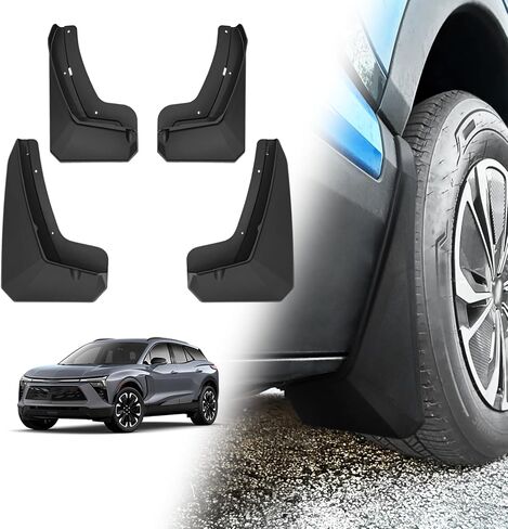 BestEvMod Rear Mud Flaps Splash Guards Compatible with Chevrolet Silverado EV 2024 2025 Accessories Fender Dirt Protection Winter Sediment Dirt Protection No Need to Drill Holes Set of 2 Rear Only in Saudi Arabia