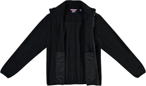 Reebok Mens Fleece Jacket - Softshell Polar Fleece Zip Up Jacket for Hiking & Workout - Lightweight Winter Jackets for Men in Saudi Arabia