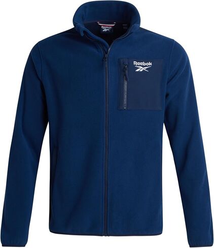 ريبوك رجال جاكيت الصوف - سترة سحاب من طراز الرمز البريدي للرجال المشي لمسافات طويلة - السترات الشتوية خفيفة الوزن للرجال in Saudi Arabia