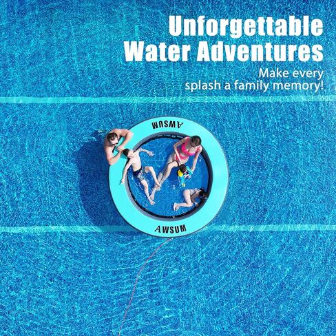 AWSUM Inflatable Water Hammock Round Floating Ring Circle Dock Lake Floats River Raft for Adults Island Swimming Pool Platform for Party in Saudi Arabia