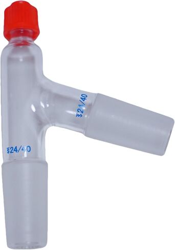 Laboratory Glass 3-Way Distilling Adapter Thermometer Adapter 24/40 (3-Way Thermometer Adapter) in Saudi Arabia