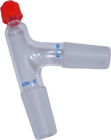 Laboratory Glass 3-Way Distilling Adapter Thermometer Adapter 24/40 (3-Way Thermometer Adapter) in Saudi Arabia