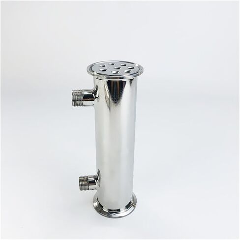 2 "51 مم (OD64MM) DEPHLEGMATOR REDUX DISTILLER طول المكثف 200 مم مع 1/2" الذكور فستان الصرف الصحي 304 in Kuwait