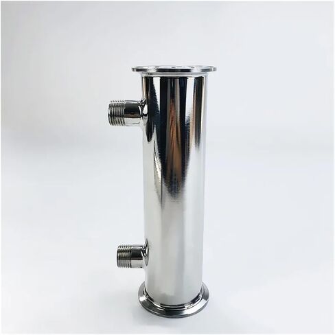 2 "51 مم (OD64MM) DEPHLEGMATOR REDUX DISTILLER طول المكثف 200 مم مع 1/2" الذكور فستان الصرف الصحي 304 in Kuwait