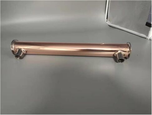 Copper Clamp Distiller Contenser Clamp2 "(51mm) OD64MM النحاس المكثف 6 قطع من 12 أنابيب النحاس Dephlegmator ارتداد in Kuwait