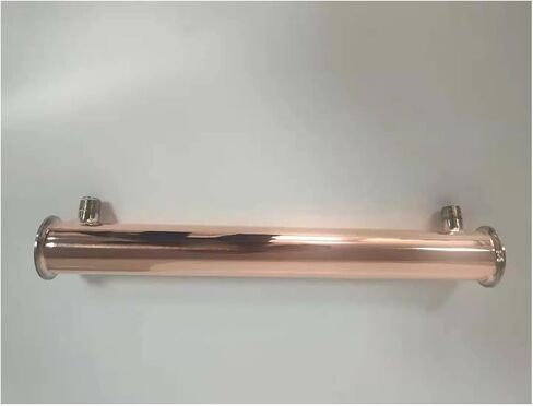 Copper Clamp Distiller Contenser Clamp2 "(51mm) OD64MM النحاس المكثف 6 قطع من 12 أنابيب النحاس Dephlegmator ارتداد in Kuwait