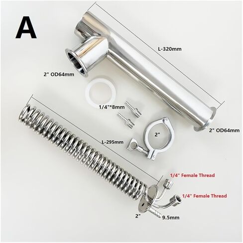 2 "Tri-clamp dephlegmmator/contenser مع التخزين المؤقت المائل مع نهاية مغلقة 1 ل dimroth ارتداد (نوع) in Kuwait