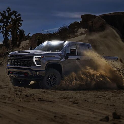 LED LED CAB ROOD MARKER LIGHTS متوافقة مع Silverado Sierra 2500HD 3500HD 2015-2019 ، Top Cab Smokedance Lights للشاحنات والضوء الأبيض + LEN المدخن in Kuwait