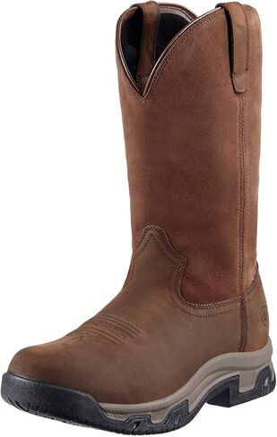 ARIAT MEN'S TELAIN PULL ON BOOT المقاومة للماء ، الفائز براون ، 7.5 in Kuwait