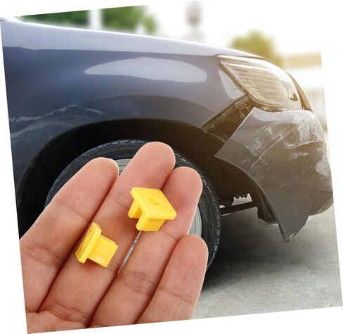 unoymor 100pcs لوحة المحرك صفيحة المحرك مقاطع ثقب المربعة لمصدات ترخيص مصدات السحابات السيارات لنماذج متوافقة مع التعلق الآمن in Saudi Arabia