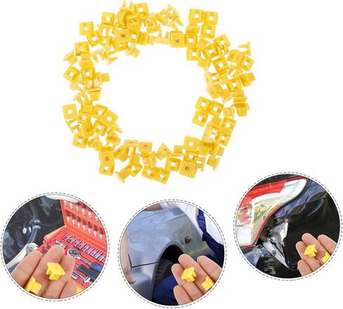 unoymor 100pcs لوحة المحرك صفيحة المحرك مقاطع ثقب المربعة لمصدات ترخيص مصدات السحابات السيارات لنماذج متوافقة مع التعلق الآمن in Saudi Arabia