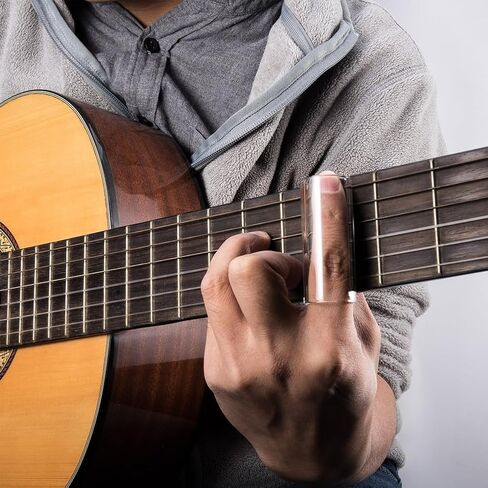 مجموعة شريحة الجيتار 2PCS ، شريحة الجيتار المتوسطة الفولاذ المقاوم للصدأ وبار زجاجي - مثالي للقيثارات الكهربائية ، الباص ، الأدوات المتوسطة ، الوترية in Saudi Arabia