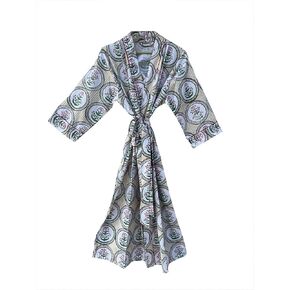 Hand block print Cotton Kimono bikini cover up,Indian Hand block print Cotton Bath Robe,Swim Wear,Nighrwere Dressing Gown in Kuwait