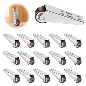 عجلات مطاطية من 4 بوصات مجموعة من 4 قطع ، عجلات صلبة طويلة الإطار ، عجلات صغيرة للأثاث ، أدراج ، أبواب ، خزائن الكتب ، DIY (الحمل: 45 رطلاً/قطعة) ، مثبتة عموديًا أو أفقيًا (4pc) in Kuwait