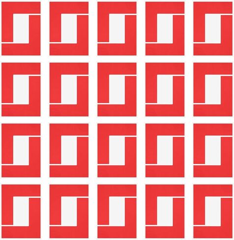 Patikil 5S موقع علامات الزاوية ، 64 PCS 4 × 4 × 1.2 بوصة PVC L-chapplick وضع علامة في مكان العمل في مكان العمل لعلامات طاولة مكتب مستودع المكتب ، أعلى ، أصفر ، in Kuwait